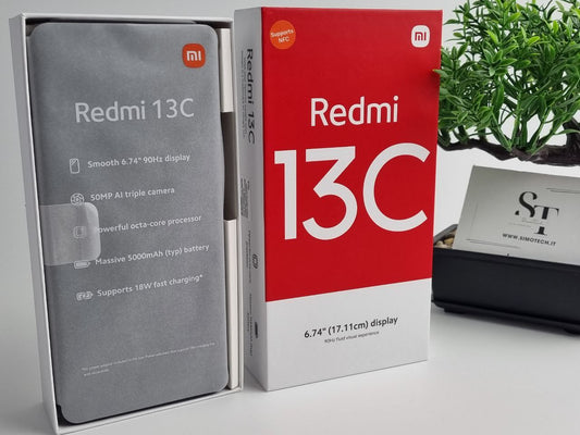 ✅XIAOMI REDMI 13C 17,1CM 6.74" ✅DOPPIA SIM 4GB RAM 128GB ✅NUOVO SIGILLATO✅